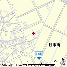 石川県小松市日末町と周辺の地図