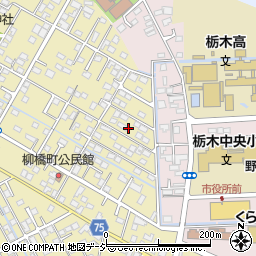 栃木県栃木市祝町14周辺の地図