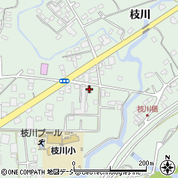 勝田枝川郵便局周辺の地図
