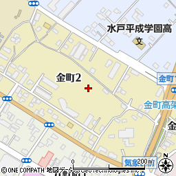 茨城県水戸市金町2丁目周辺の地図