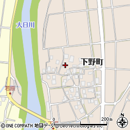 石川県白山市下野町ハ1周辺の地図