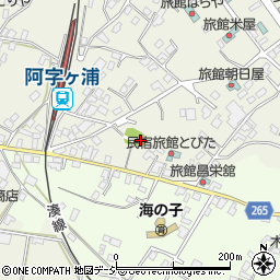 茨城県ひたちなか市阿字ケ浦町168周辺の地図