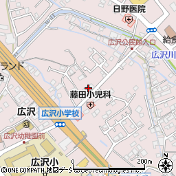 桐生信用金庫広沢支店周辺の地図