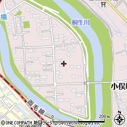 栃木県足利市小俣町1034-1周辺の地図