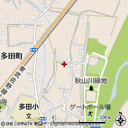 栃木県佐野市多田町1562-12周辺の地図
