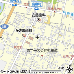 サンケイ新聞笠間専売所周辺の地図