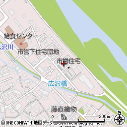 むすんでひらいて　桐生広沢店周辺の地図