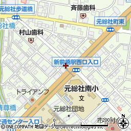 買取専門東京市場　１７号前橋元総社南小前店周辺の地図