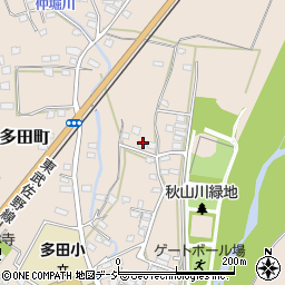 栃木県佐野市多田町1562-8周辺の地図
