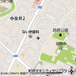 栃木県下野市小金井1丁目19周辺の地図