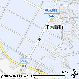 石川県小松市千木野町と周辺の地図