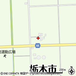 栃木県栃木市大宮町210-2周辺の地図