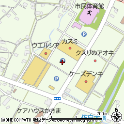 フードマーケットカスミ笠間店駐車場周辺の地図