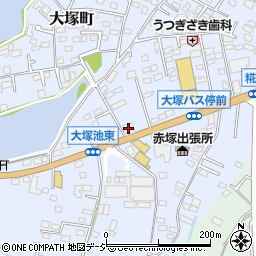 しゃぶしゃぶすき焼きどん亭水戸大塚店周辺の地図