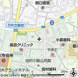 栃木県栃木市万町周辺の地図