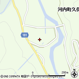 石川県白山市河内町久保（イ）周辺の地図
