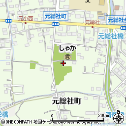 元総社学童クラブ周辺の地図