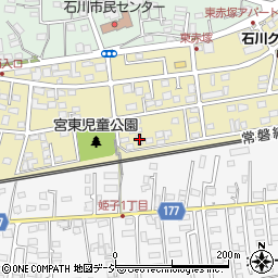 茨城県水戸市東赤塚2203-1周辺の地図