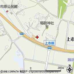 茨城県笠間市上市原1785周辺の地図