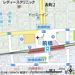 前橋駅周辺の地図
