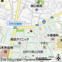 栃木県栃木市万町17周辺の地図