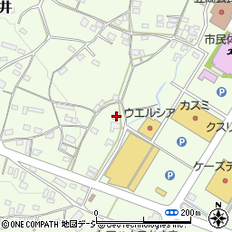 茨城県笠間市石井385周辺の地図