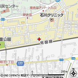 茨城県水戸市東赤塚2216-3周辺の地図