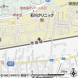 茨城県水戸市東赤塚2223-1周辺の地図