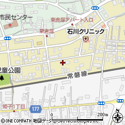 茨城県水戸市東赤塚2216周辺の地図
