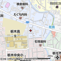 栃木県栃木市錦町3周辺の地図