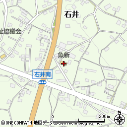 茨城県笠間市石井448周辺の地図