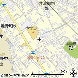 柳田整染境野工場周辺の地図
