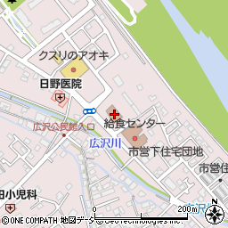 桐生市立広沢公民館周辺の地図