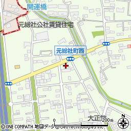 ＥＮＥＯＳ前橋西ＳＳ周辺の地図