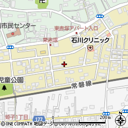 茨城県水戸市東赤塚2136周辺の地図