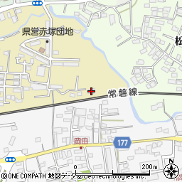 茨城県水戸市東赤塚88-2周辺の地図