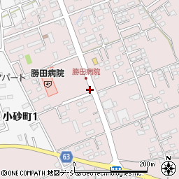 勝田病院入口周辺の地図