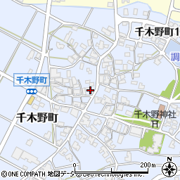 石川県小松市千木野町周辺の地図