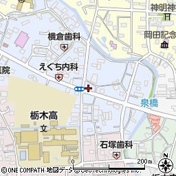 栃木県栃木市錦町10-2周辺の地図