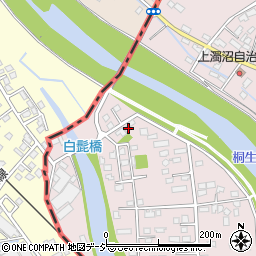 栃木県足利市小俣町1086-8周辺の地図