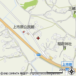 茨城県笠間市上市原1845周辺の地図