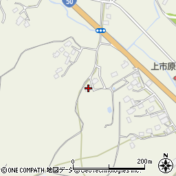 茨城県笠間市上市原2034周辺の地図