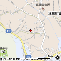 群馬県高崎市箕郷町富岡1722周辺の地図