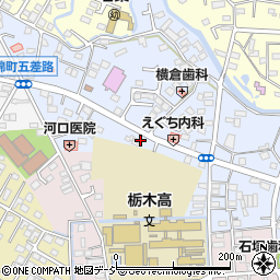 栃木県栃木市錦町5-27周辺の地図