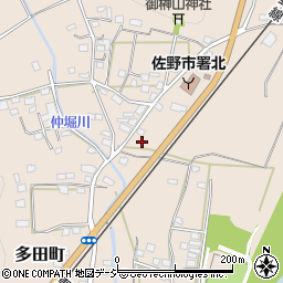 栃木県佐野市多田町3088-2周辺の地図
