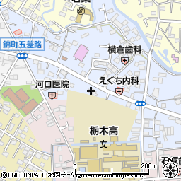 栃木県栃木市錦町5-26周辺の地図