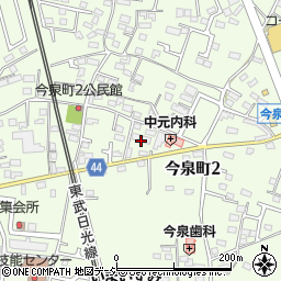 栃木二宮線周辺の地図