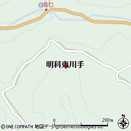 長野県安曇野市明科東川手周辺の地図