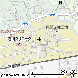 茨城県水戸市東赤塚257-9周辺の地図