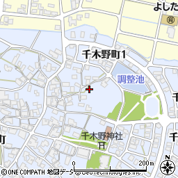 石川県小松市千木野町ワ周辺の地図